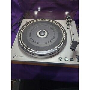 Philips Electronic 312 Servo Belt Drive HI-FI Turntable Needs Work Has Cartridge